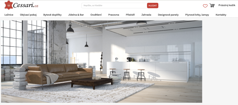 Cessari.cz - e-shop s vybavením pro domácnosti