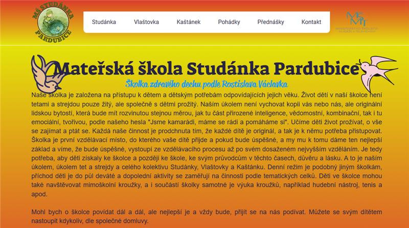 Prodej zavedené soukromé mateřské školy – 3 třídy / 84 dětí / Pardubický kraj