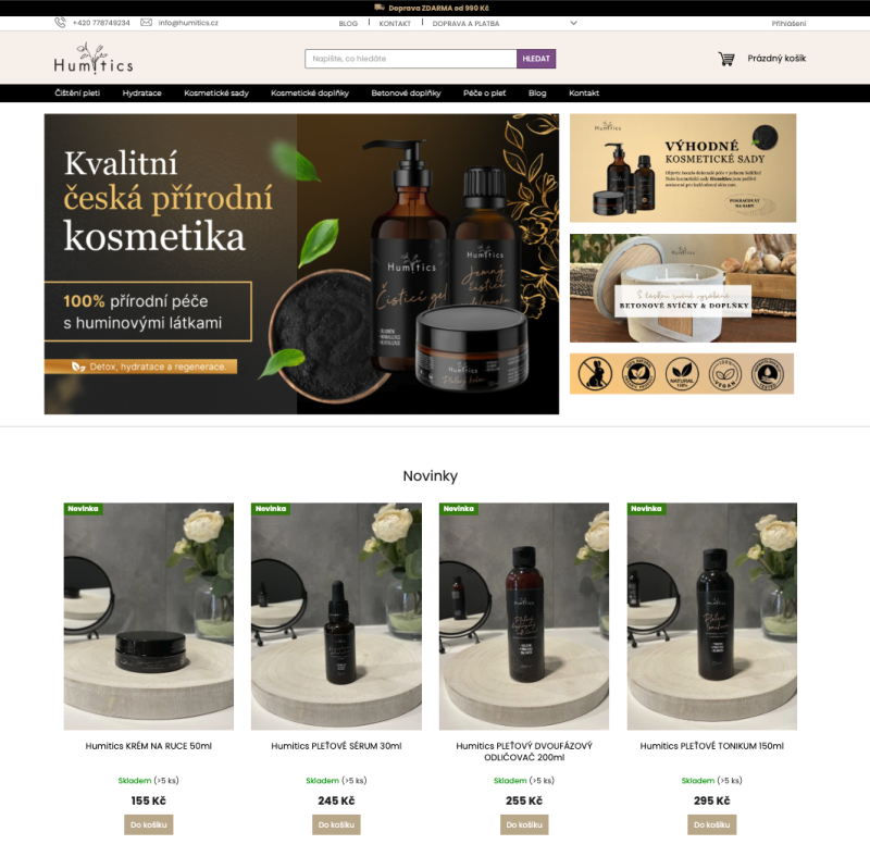 E-shop s českou přírodní kosmetikou - Humitics.cz