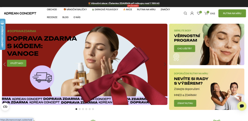 Zavedený e-shop s korejskou kosmetikou - KoreanConcept.cz