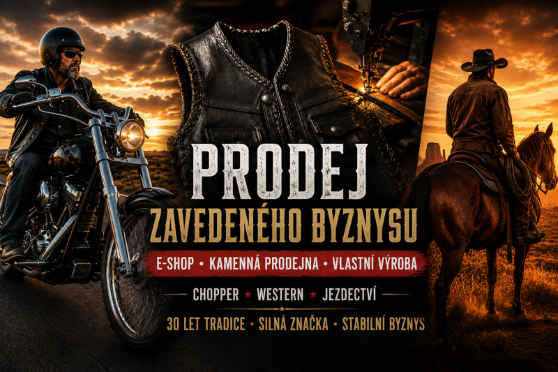 Výroba, kamenná prodejna a eshop, vše zaměřeno na chopper a western