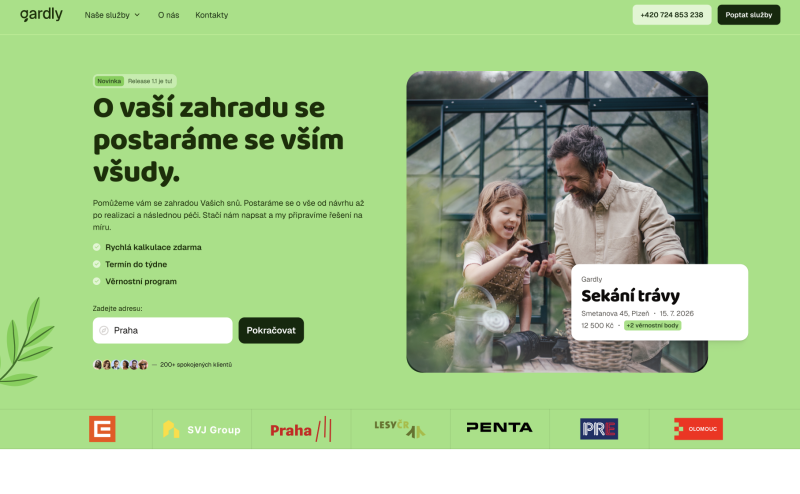 Gardly – prémiová značka a vizuální identita pro zahradnický byznys